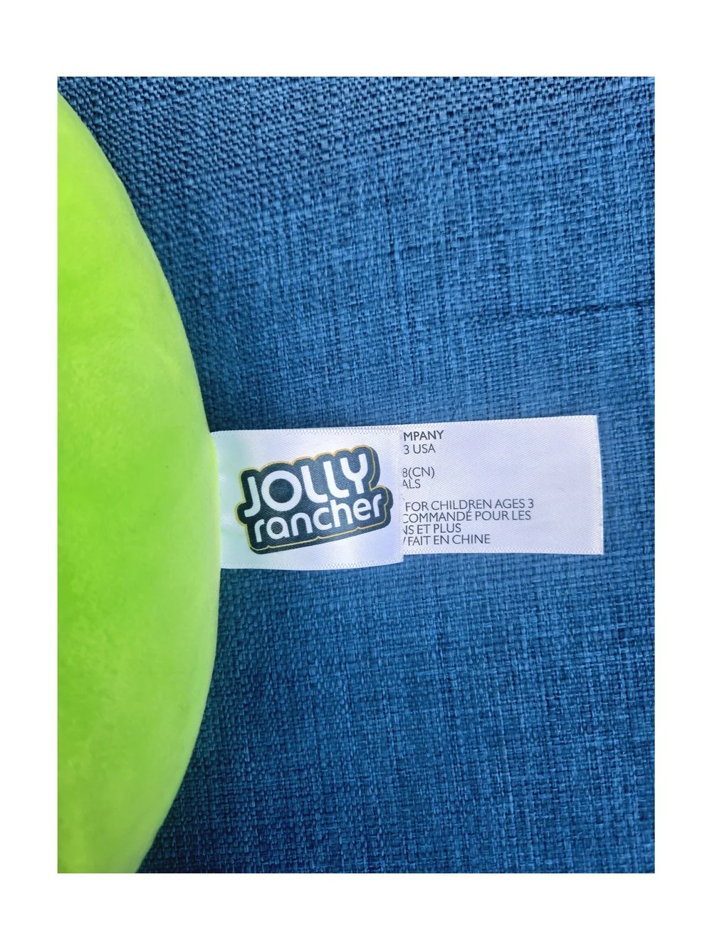 Jolly Rancher Green Apple Plush 10 inch Hershey Company Toy 2019